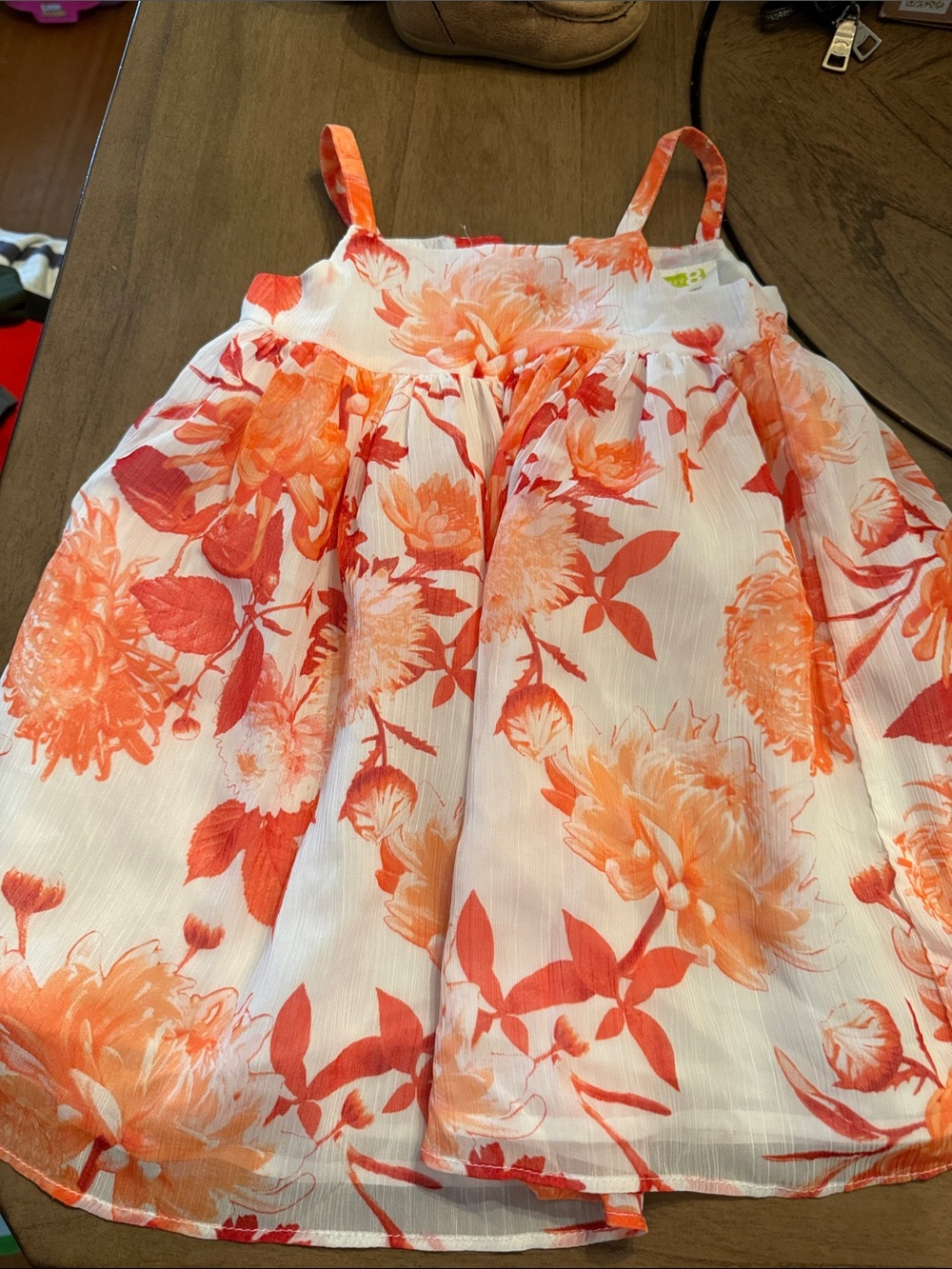 Crazy 8 Orange Floral Summer Skirt